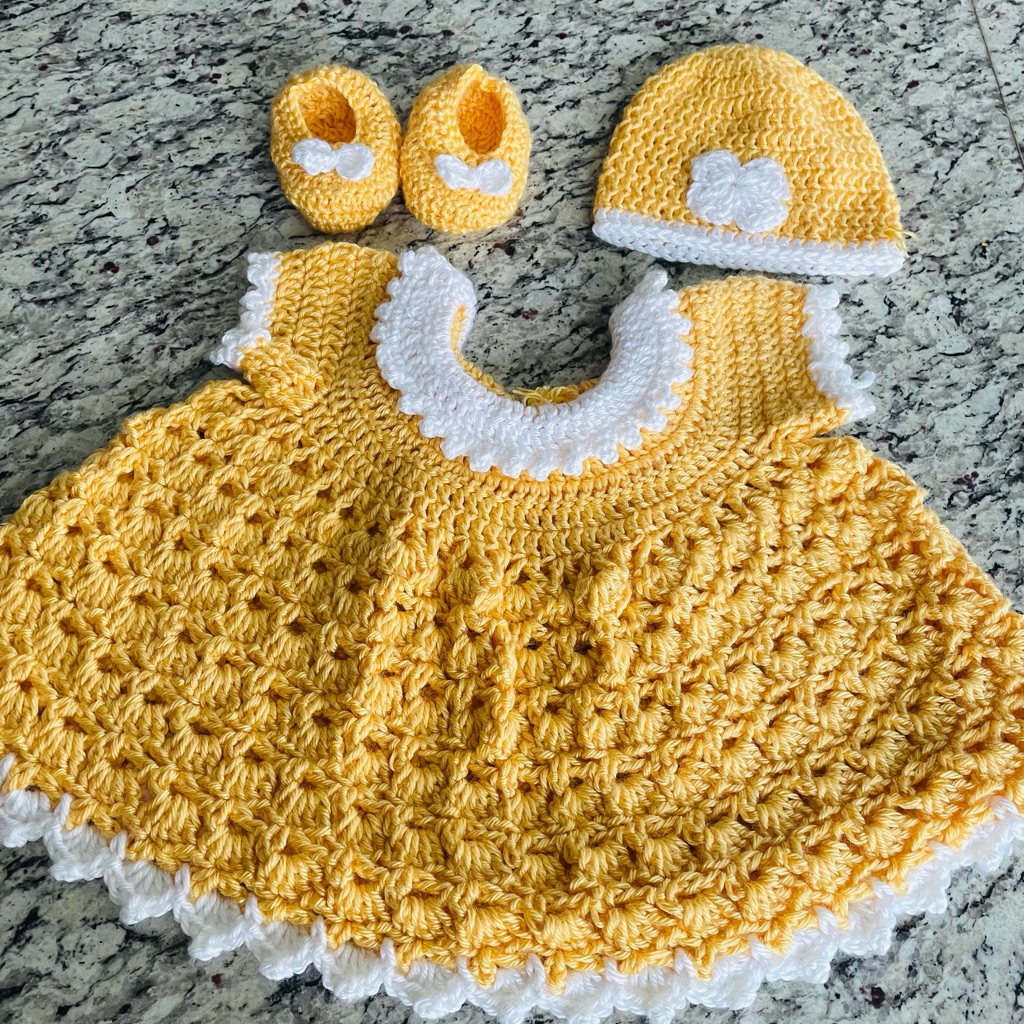 Handcrafted Crochet Baby Dress